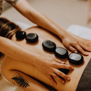 Hot stone massage therapy for deep relaxation